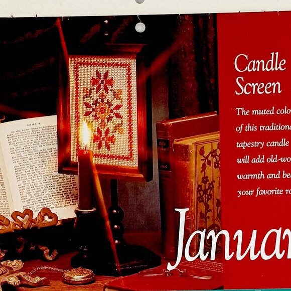 Plastic Canvas 1991 Calendar The Needlecraft Shop 12 Projects 28 Pages Vtg - Picture 2 of 16